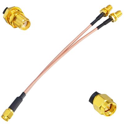 4G LTE Antenna Adapter Splitter Cable SMA Male to Dual SMA Female V-Shape Cable 15cm for 4G LTE Home Phone Router Gateway Modem MiFi Mobile Hotspot Cellular Amplifier Cell Phone Signal Booster