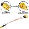 4G LTE Antenna Adapter Splitter Cable SMA Male to Dual SMA Female V-Shape Cable 15cm for 4G LTE Home Phone Router Gateway Modem MiFi Mobile Hotspot Cellular Amplifier Cell Phone Signal Booster view 3