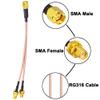 4G LTE Antenna Adapter Splitter Cable SMA Male to Dual SMA Female V-Shape Cable 15cm for 4G LTE Home Phone Router Gateway Modem MiFi Mobile Hotspot Cellular Amplifier Cell Phone Signal Booster view 4