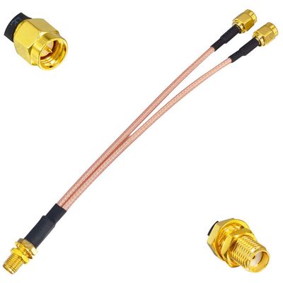 4G LTE Antenna Adapter Splitter Cable SMA Female to Dual SMA Male V-Shape Cable 15cm for 4G LTE Home Phone Router Gateway Modem MiFi Mobile Hotspot Cellular Amplifier Cell Phone Signal Booster
