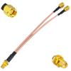 4G LTE Antenna Adapter Splitter Cable SMA Female to Dual SMA Male V-Shape Cable 15cm for 4G LTE Home Phone Router Gateway Modem MiFi Mobile Hotspot Cellular Amplifier Cell Phone Signal Booster view 1