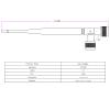 4G LTE Antenna Cellular LTE Aerial N Male Antenna 700MHz-2700MHz 5dBi 4G Omni-Directional Whip High-gain Transmit-Receive for Cell Signal Booster Amplifie Pack of 2 view 2
