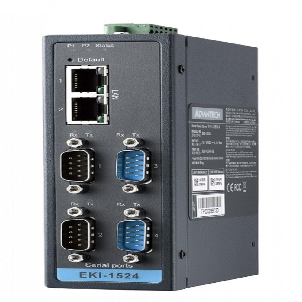 Advantech EKI-1524I, 4-Port Serial Device Server with Wide Temperature