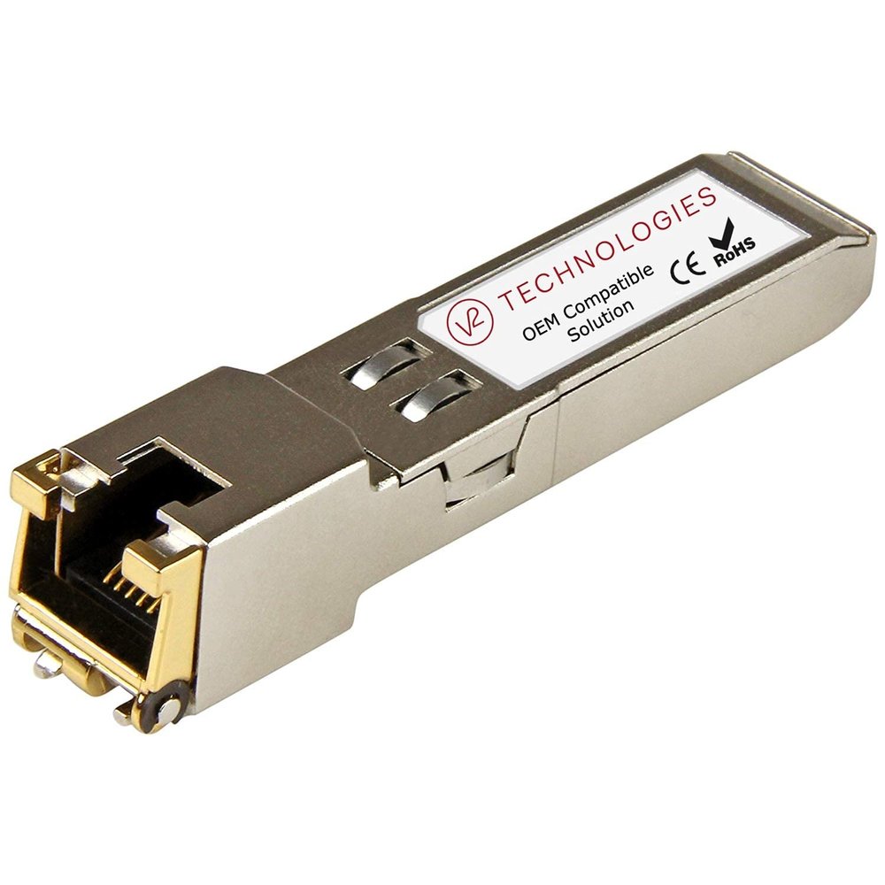 100BASE-TX SFP RJ-45 100m Compatible with Transition Networks, Equivalent to TN-SFP-TX, V2 Technologies Networking Transceivers