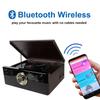All-in-One Record Player with CD and Cassette, 3-Speed Bluetooth Turntable with Built-in Speakers, USB Recording view 3