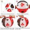 Mudder 6 Pcs Casino Party Decoration Black Red Paper Lanterns 10 Inch Poker Night Party Decorations Casino Hanging Lanterns view 4