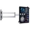 AboveTEK Tablet Wall Mount - 360 Rotation Tablet Holder Stand with Extension Arm, Anti-Theft Kitchen Mount Fits 7"-11" Tablets Including iPad Pro/Air/Mini, Galaxy Tab - Security Lock & Key - (Silver) view 1