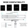 AboveTEK Tablet Wall Mount - 360 Rotation Tablet Holder Stand with Extension Arm, Anti-Theft Kitchen Mount Fits 7"-11" Tablets Including iPad Pro/Air/Mini, Galaxy Tab - Security Lock & Key - (Silver) view 4