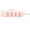 Hemobllo 2pcs Self-Adhesive Silicone Cable Clips for Desk Organization Wire Management for Pink Cord Holder for Charging and Audio Cables view 2