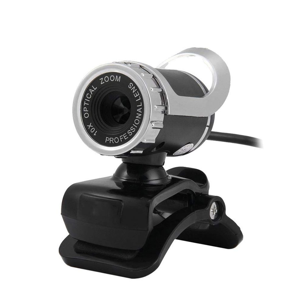 ARCH Computer HD Webcam Camera Video USB Camera Built-in Sound-Absorbing Microphone Video Teaching Live (Color : Black)