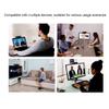 ARCH 1080P Webcam with 180  Fixing Clip,4 LED Lights,Digital Noise Reduction Microphone Computer Camera for Video Conferencing,Streaming,Video Call view 2