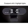 ARCH 1080P Webcam with 180  Fixing Clip,4 LED Lights,Digital Noise Reduction Microphone Computer Camera for Video Conferencing,Streaming,Video Call view 4