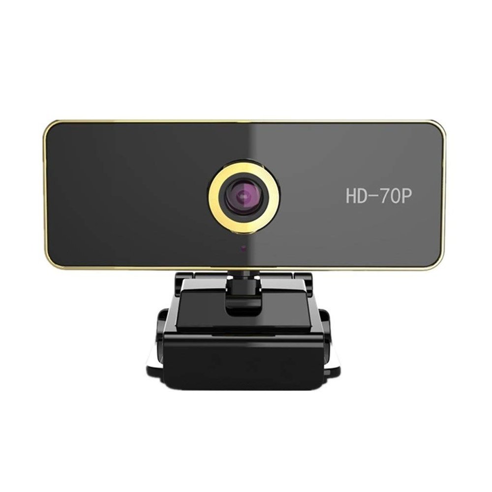 ARCH Webcam Web Camera Video with Microphone,Manual Focus,Cooling Hole for Video Net Class Teaching,Home Class Special Video Live Broadcast Equipment (Color : Black, Size : 720P-tripod)