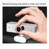 ARCH Widescreen Computer Camera with LED Light,Webcam Built-in Noise Reduction Microphone,360  Rotatable Adjustment for Video Conferencing,Streaming,Video Call (Color : Silver, Size : 720P) view 3