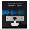 ARCH Widescreen Computer Camera with LED Light,Webcam Built-in Noise Reduction Microphone,360  Rotatable Adjustment for Video Conferencing,Streaming,Video Call (Color : Silver, Size : 720P) view 4