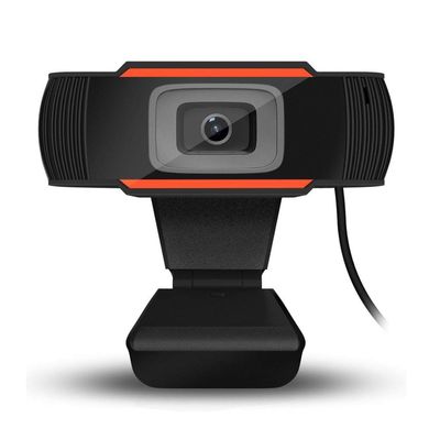 ARCH HD Computer Webcam with Microphone Desktop Rotatable Computer Camera USB Web Cam for Video Conferencing Video Chat and Streaming (Color : Orange)