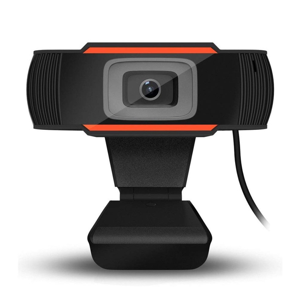 ARCH HD Computer Webcam with Microphone Desktop Rotatable Computer Camera USB Web Cam for Video Conferencing Video Chat and Streaming (Color : Orange)
