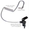 Klein Electronics Star Y4 Single-Wire Earpiece with Surveillance Style Acoustic Tube for Vertex Compatible Models (Works with Y4 Connector pin) | Clear Quick-Disconnect Audio Tube and Clothing Clip view 3