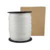 1/8" White Polyester Rope, Solid Braid Dacron Utility Rope, 1000 ft Spool, Low Stretch UV Resistant Industrial Cord view 2