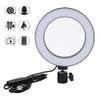 6 Inch Dimmable LED Video Light Camera Lamp Kit with Tripod Mobile Phone Holder USB Port view 3