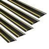 D-Line 6FT Linkable Floor Cord Cover/Cable Protector 5 Pack (30ft Total), Protect Cords and Prevent a Trip Hazard, 5 x 6ft Lengths, Cable Cavity 1.18in (W) x 0.39in (H) - Black & Yellow view 1