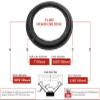 8" Foam Speaker Repair Kit, OD: 7.6875", Roll OD: 7", Cone: 5.9375", ID: 5.3125", FSK-880 (Pair) view 3
