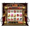 15x10ft Vinyl Gaming Slot Machines Backdrop Luck Play Game Casino Gamble Game Hall Background Adult Photo Portrait Theme Party Decoration Backdrop LYLS1189 for Party Decoration Birthday YouTube Videos view 1