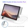 Surface Pro 7 USB C Hub, 6-in-2 Aluminum Surface Pro 2019 Dock with 4K HDMI Adapter+ USB C Audio & Data Transfer Port +2 USB 3.0+SD/TF Card Reader, Converter Combo Adaptor for Surface Pro 7 view 4