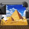10x6.5ft Vinyl Egypt Pyramid Photography Backdrops Ancient Building Backdrop Photo Studio Background Props (Upgrade Material) LY022 for Party Decoration Birthday YouTube Videos School Photoshoot Photo view 3