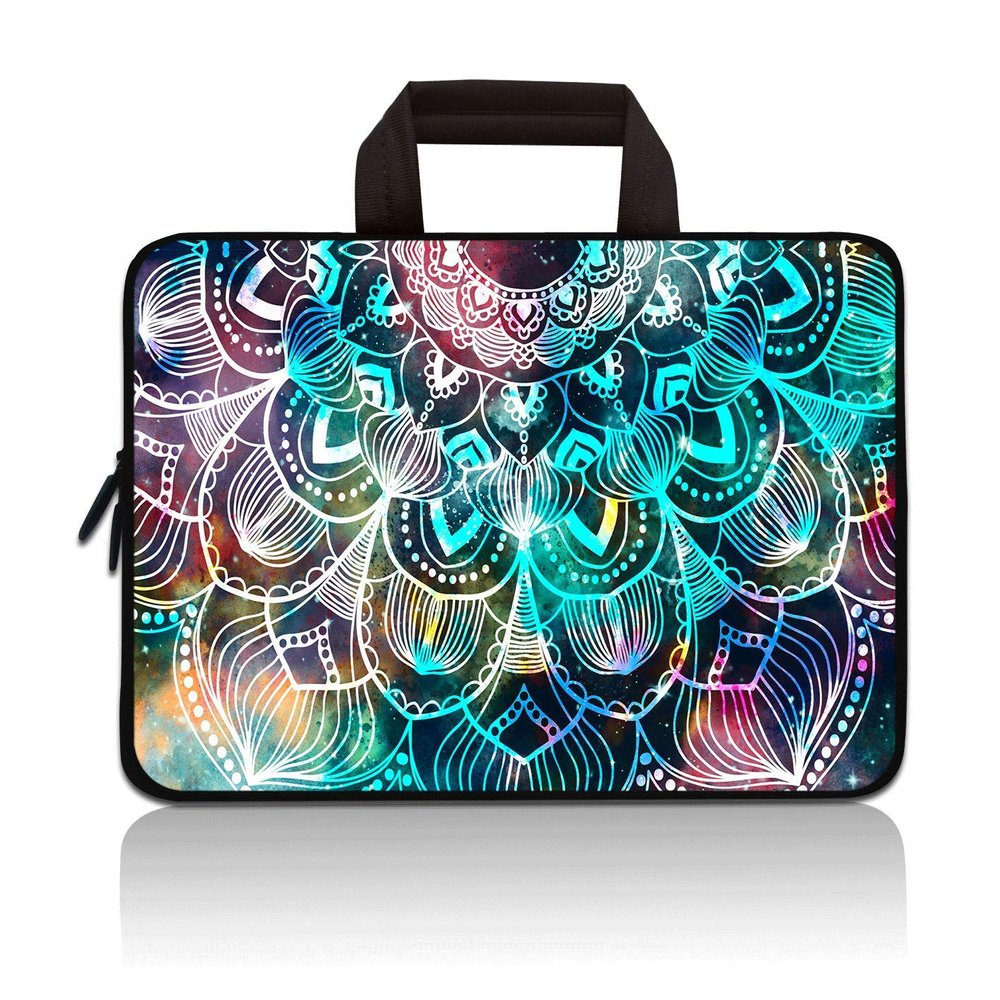 11 11.6 12 12.1 12.5 inch Laptop Carrying Bag Chromebook Case Notebook Ultrabook Bag Tablet Cover Neoprene Sleeve Fit Apple MacBook Air Samsung Acer HP DELL Lenovo Asus (Mandala Arts)