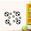 12 Footballs Wall Decal Vinyl Stickers, Removable Lovely Soccer Ball Picture Art DIY Sticker Mural for Kids Bedroom Playroom Living Room Home Window Door Decoration view 2
