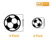 12 Footballs Wall Decal Vinyl Stickers, Removable Lovely Soccer Ball Picture Art DIY Sticker Mural for Kids Bedroom Playroom Living Room Home Window Door Decoration view 3