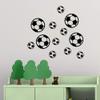 12 Footballs Wall Decal Vinyl Stickers, Removable Lovely Soccer Ball Picture Art DIY Sticker Mural for Kids Bedroom Playroom Living Room Home Window Door Decoration view 4