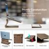 SAMDI Wood Laptop Stand for Desk,Laptop Holder Stand,Wooden Cooling Computer Holder,Suitable for Most laptops Heat Dissipation Shelf (Walnut) view 2