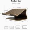 SAMDI Wood Laptop Stand for Desk,Laptop Holder Stand,Wooden Cooling Computer Holder,Suitable for Most laptops Heat Dissipation Shelf (Walnut) view 4