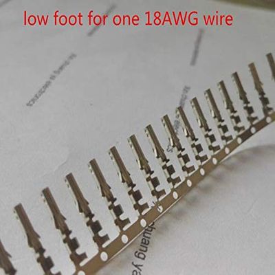 Davitu Terminals - 4.2mm 5557 Computer connector terminals female needle for 4P 6P 8P 20P 24P male shell/Tin plating high foot or low foot - (Color: low foot)