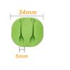 Cable Clips, Cable Management Clips, 10 pcs Silicone Adhesive Wire Cable Holder, Wire Clips Desk Cable Cord Management Organizer Wire Holder for Power Cords, Charging Cables in Office and Home (Green) view 2