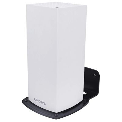 HOLACA Wall Mount Holder for Linksys Velop WiFi 6 Mesh Router MX5 Velop Ax MX4200, Bracket Hanger Stand Compatible with WiFi System for Whole Home Network(1 Pack)