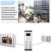AMOCAM 4 Units Apartment Video Door Phone Kit, Video Intercom System Include 1 pcs Night Vision Camera, 4 pcs 7" LCD Monitor Wired Video Doorbell System, Support Monitoring, Unlock, Dual Way intercom view 2