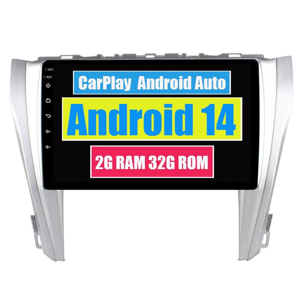RoverOne Car Stereo Radio for Toyota Camry 2015 2016 2017 CarPlay Android Auto DSP Multimedia Player GPS Navigation Touch Screen Bluetooth WiFi
