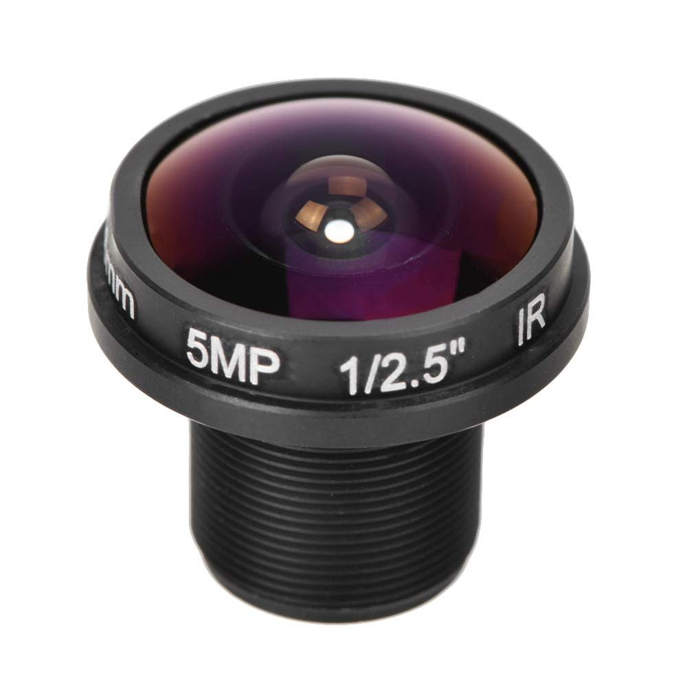 1.88mm Mini Fisheye Camera Lens, 5MP HD 180 Wide Angle M12x0.5 Thread CCTV Camera Lens for 1/3inch and 1/4inch CCD Chipsets/with an Aperture of F2.0
