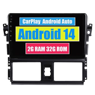 RoverOne Car Stereo Radio for Toyota Vios 2014 2015 2016 with CarPlay Android Auto DSP Multimedia Player GPS Navigation Touch Screen Bluetooth WiFi