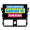 RoverOne Car Stereo Radio for Toyota Vios 2014 2015 2016 with CarPlay Android Auto DSP Multimedia Player GPS Navigation Touch Screen Bluetooth WiFi view 1