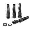 Davitu Terminals - 10pcs Waterproof M12 PG7 Cable Connectors Spiral Strain Relief Protector 95AA view 1