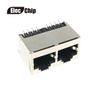 Davitu Terminals - 10PCS RJ45 socket 5224 Network outlet Vertical 180 degree 1X2 Double copper plated needle - (Color: RJ45-1x2) view 1