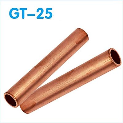 Davitu Terminals - Copper Connecting Pipe, Cable Intermediate Connector, Copper Connecting Pipe Joint, Docking Wire Connector - (Color: GT-25mm)