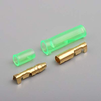 Davitu Terminals - 500sets 4.0mm Bullet male and female docking terminals can be plugged out of wires to connector rapid wiring terminals - (Color: 100sets)