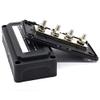 Davitu Terminals - JFBL Hot DC 48V 300A 4 Terminal Studs Busbar Power Distribution Block for Car Boat (Black) - (Color: Black) view 4