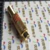 Davitu Terminals - gold plated plum blossom audio and video plug view 2