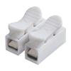 Davitu Terminals - 10pcs Block Safe 220V 2 Way Self Locking White Quick Splice Clamp 10A Press Type Wire Terminals Durable Lighting Connection view 1